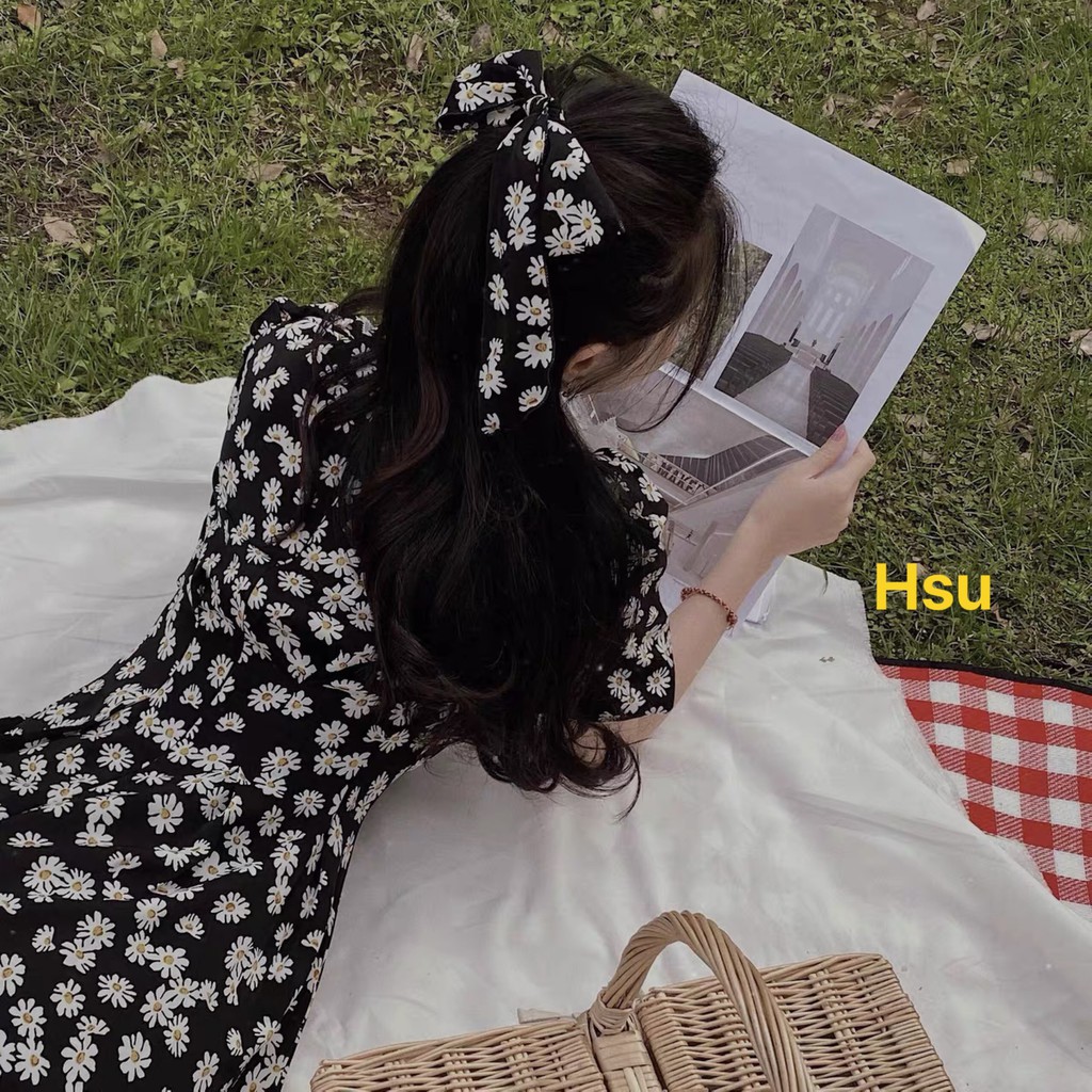 Dây Buộc Tóc Vải Thắt Nơ Bướm Hàn Quốc Ulzzang-HươngSu