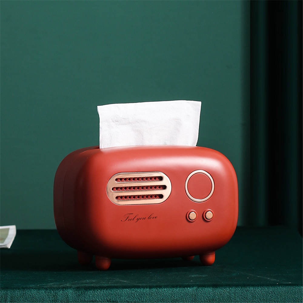 Hộp Đựng Khăn Giấy / Điều Khiển Từ Xa / Khăn Giấy Để Bàn Hình Máy Radio Nhiều Màu Sắc Cổ Điển Chống Bụi Bẩn