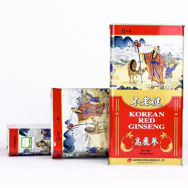 Hồng sâm củ khô 6 năm tuổi 150g hộp thiếc chính hãng Deadong Hàn Quốc | BigBuy360 - bigbuy360.vn