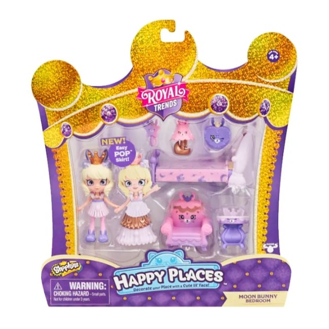 Shopkins Doll Royal Princess - Búp bê phiên bản Hoàng Gia Happy Places + Kèm phụ kiện - Full box - Mẫu Phòng ngủ thỏ