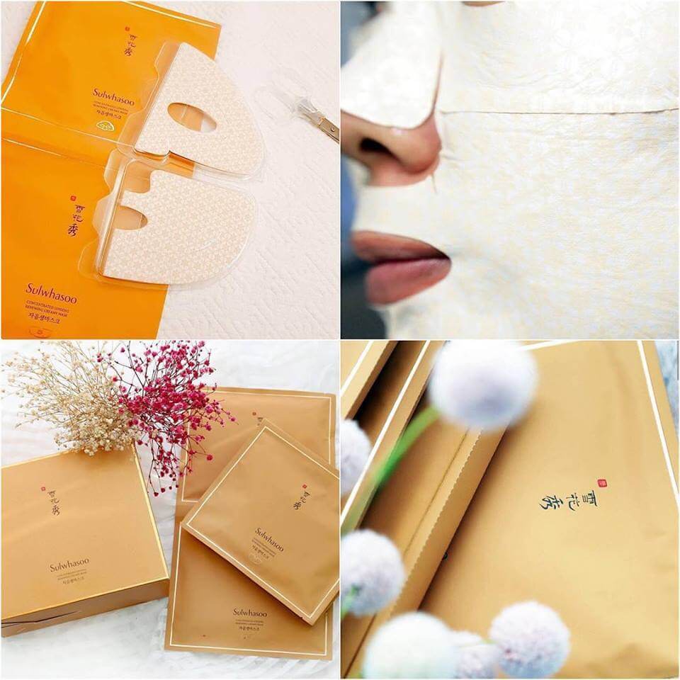 Miếng Mặt nạ nhân sâm Sulwhasoo Concentrated Ginseng Renewing Creamy Mask Mặt nạ cực phẩm dưỡng da thế hệ mới(1 miếng)