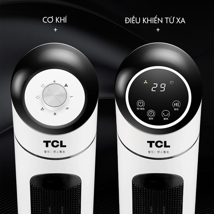 Quạt sưởi TCL có điều khiển, máy sưởi cao cấp tự ngắt khi nhiệt độ cao an toàn - Quạt tháp sưởi mùa đông hàng chính hãng