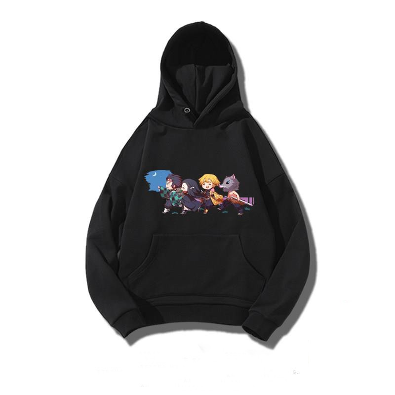 Áo hoodie tay dài in họa tiết hoạt hình Demon Slayer | BigBuy360 - bigbuy360.vn