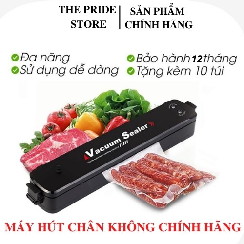 [BẢN QUỐC TẾ TẶNG 10 TÚI] Máy Hút Chân Không Thực Phẩm Vacuum Sealer bảo quản thực phẩm, kiêm hàn miệng túi cho gia đình