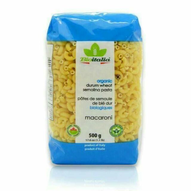 Nui ống macaroni hữu cơ