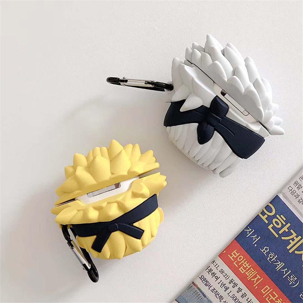 Hộp đựng tai nghe augustina naruto 3d dễ thương uzumaki naruto hộp sạc hatake kakashi silicone mềm tai nghe không dây bluetooth