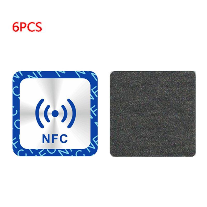 Set 6 sticker chống kim loại NFC NTAG 213 phổ biến