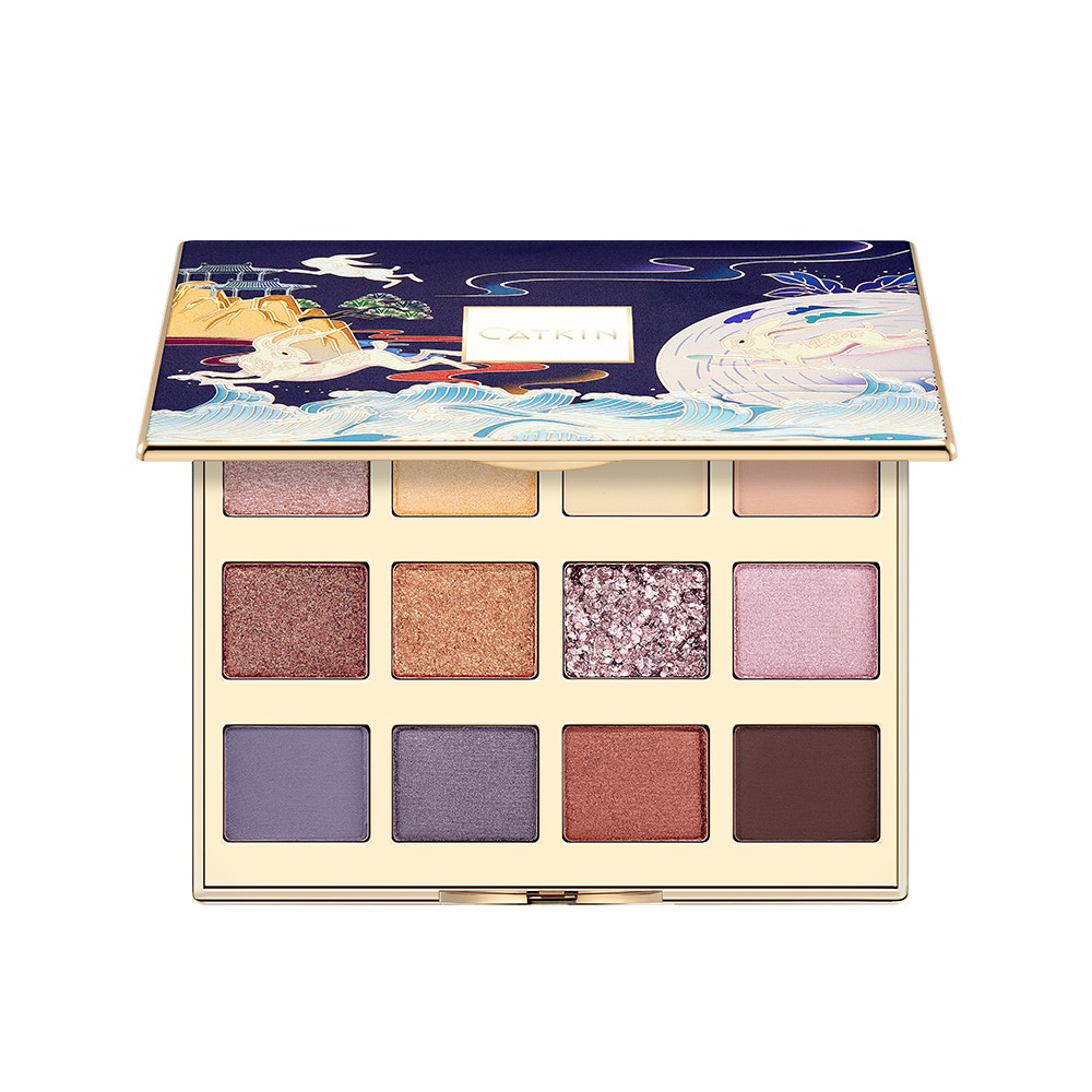 Bảng Phấn Mắt Catkin 12 Màu Ánh Nhũ Lì Siêu Mịn Mượt Làm Đẹp Thời Trang Cho Nữ 15g | BigBuy360 - bigbuy360.vn