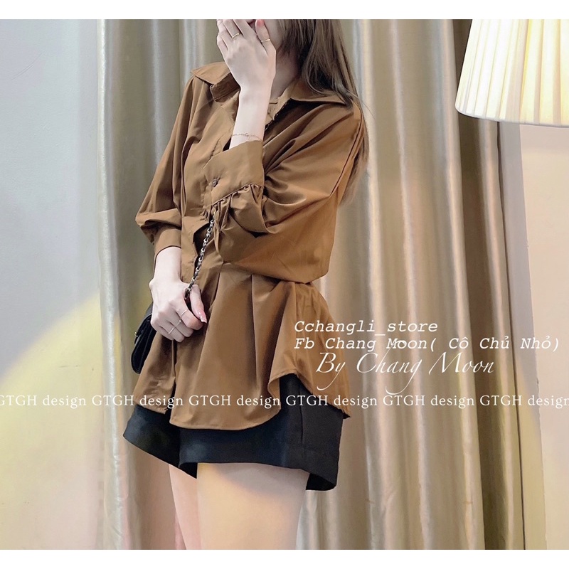 SƠ MI LY EO MÀU NÂU TÂY