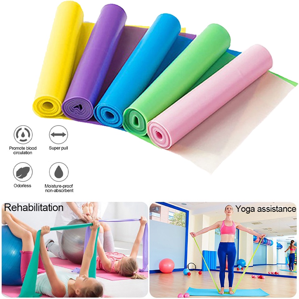 Dây Cao Su Kháng Lực Co Giãn Dùng Tập Yoga