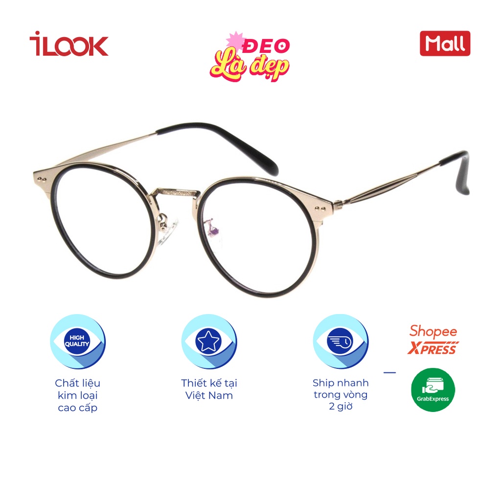 Gọng Kính iLOOK Kiểu Dáng Oval Thời Trang - LK835259YF