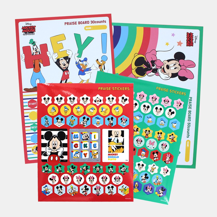 DISNEY Bộ Sticker Dán Hình Chuột Mickey Và Những Người Bạn