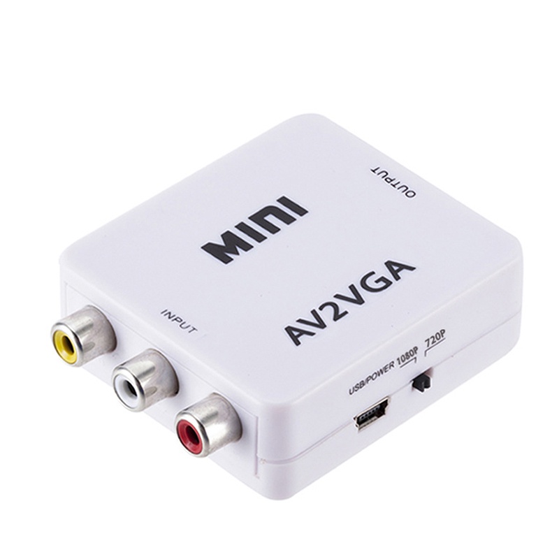 Đầu Chuyển Đổi Av RCA Sang VGA HD Chuyên Dụng