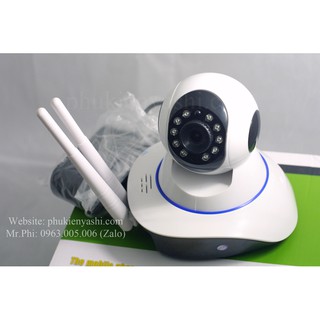 Camera IP không dây quan sát ngày đêm xoay 360 độ