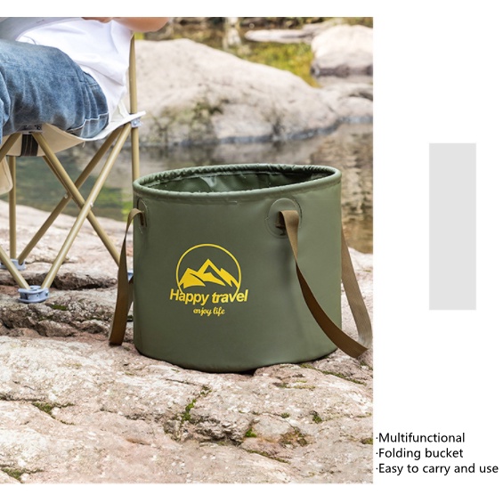 Xô Đựng Nước Sức Chứa Lớn Có Thể Gấp Gọn Tiện Dụng Cho Cắm Trại
