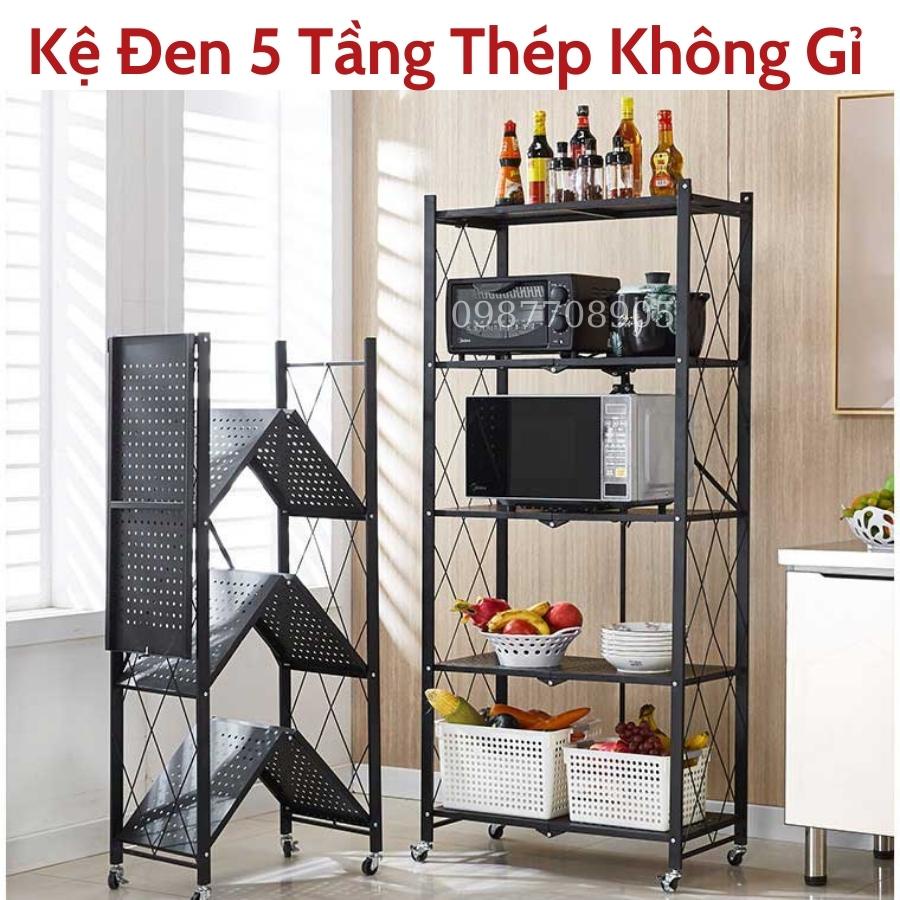 Kệ sắt để đồ đa năng gấp gọn có bánh xe, kệ gia dụng-Bảo hành 12 tháng