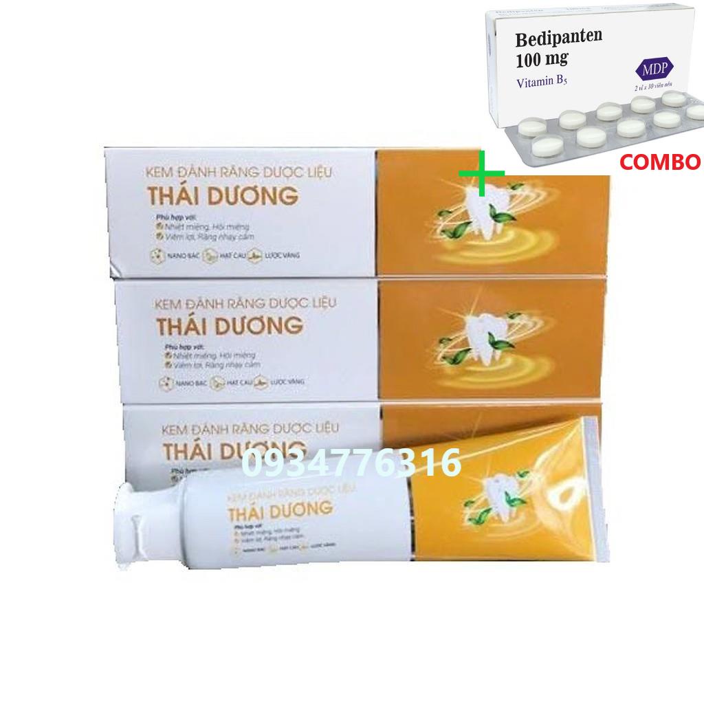 Combo Bedipanten 100mg +  ✅ Kem đánh răng dược liệu Thái Dương - Tuýp 100 gr