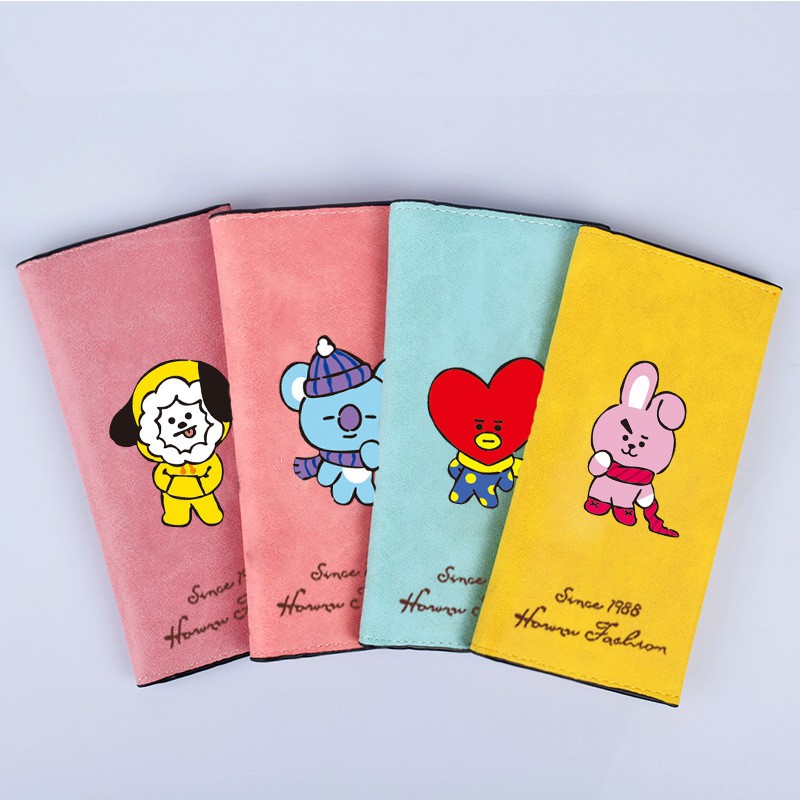 Ví da dài in hình KPOP BTS bt21