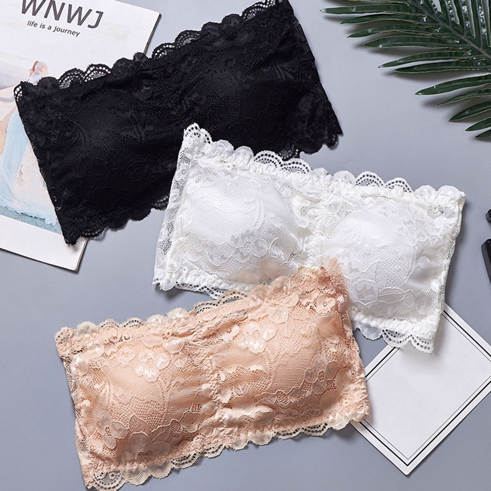 Áo ngực ren hoa không dây cài sau lưng gợi cảm | BigBuy360 - bigbuy360.vn