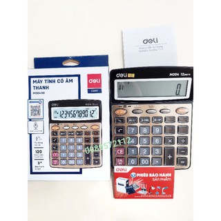 máy tính deli có âm thanh đọc số M00450