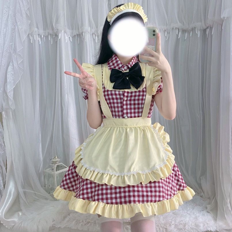 Mới Đầm Lolita Hóa Trang Cô Hầu Gái Xinh Xắn Cho Bé Gái
