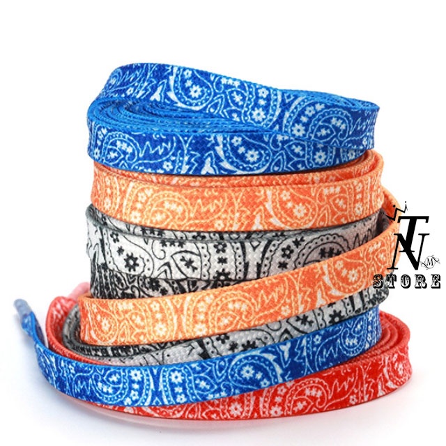 Dây giày Custom bản dẹt họa tiết rộng 0.8mm,kích thước 120 -160 cm [ Bán theo cặp ]