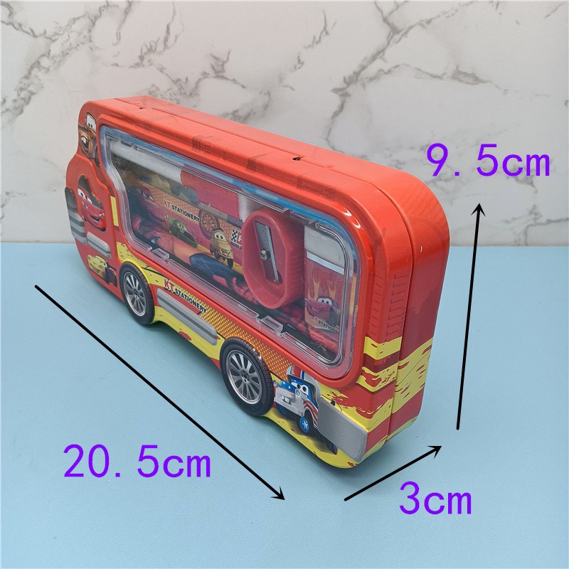 Bộ dụng cụ học tập khay đựng bút dành cho bé hình ô tô