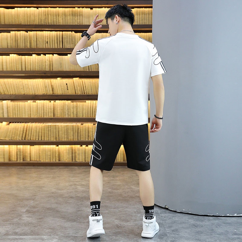 Bộ Đồ Thể Thao Ngắn Tay Thời Trang Mùa Hè Trẻ Trung Dành Cho Nam