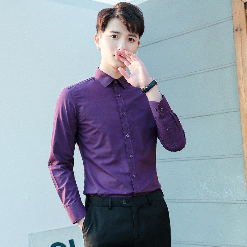 Áo sơ mi nam đẹp, dài tay hàn quốc vải cotton mềm cao cấp loại 1 | BigBuy360 - bigbuy360.vn