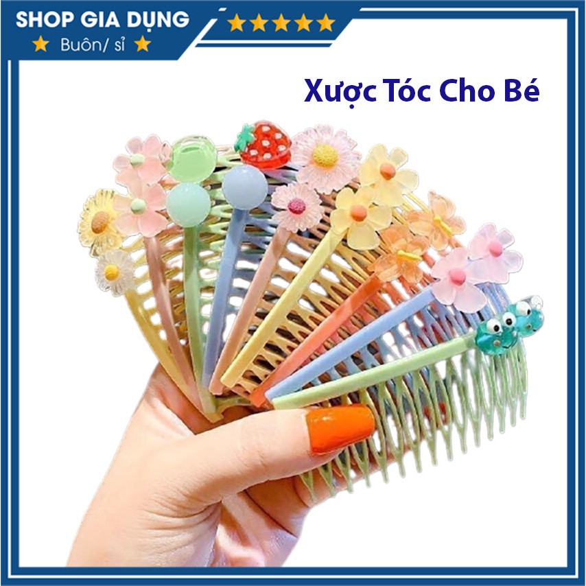 Set 5 Lược Cài Tóc Đính Hoa Cho Bé Siêu Đáng Yêu