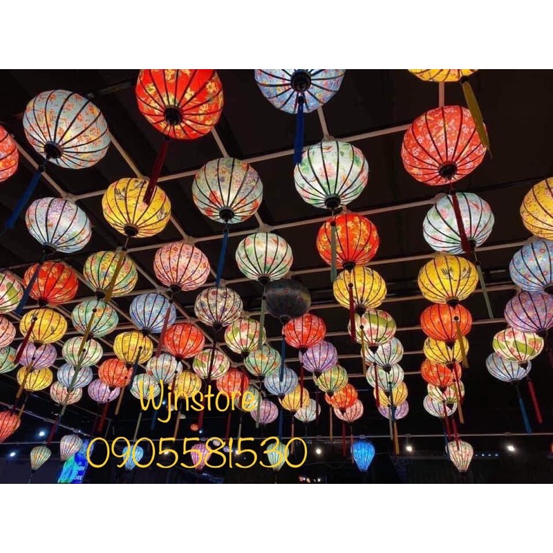 Đèn Lồng Trang Trí Hội An Treo Ngoài Trời  mua 10 =sỉ  Ngân Lantern