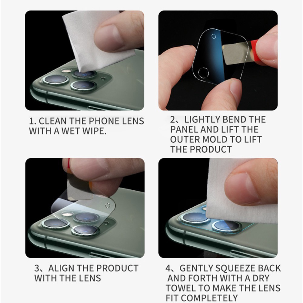 Kính cường lực máy ảnh mặt sau trong suốt 3D Bảo vệ màn hình cho Iphone 13 Pro max 13mini 11 Pro max 12 Pro Max Film Tempered Glass