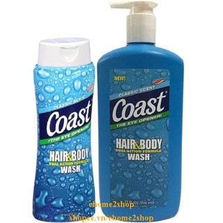Dầu Gội & Sữa Tắm 532ml và 946ml Coast Hair And Body 2 Trong 1 shopee.vn/ehome2shop.