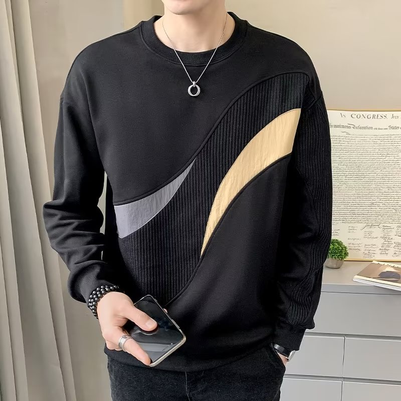 Áo Sweater Cổ Tròn Tay Dài Thời Trang Xuân Thu Dành Cho Nam Giới Có 2 Màu Size M-2XL