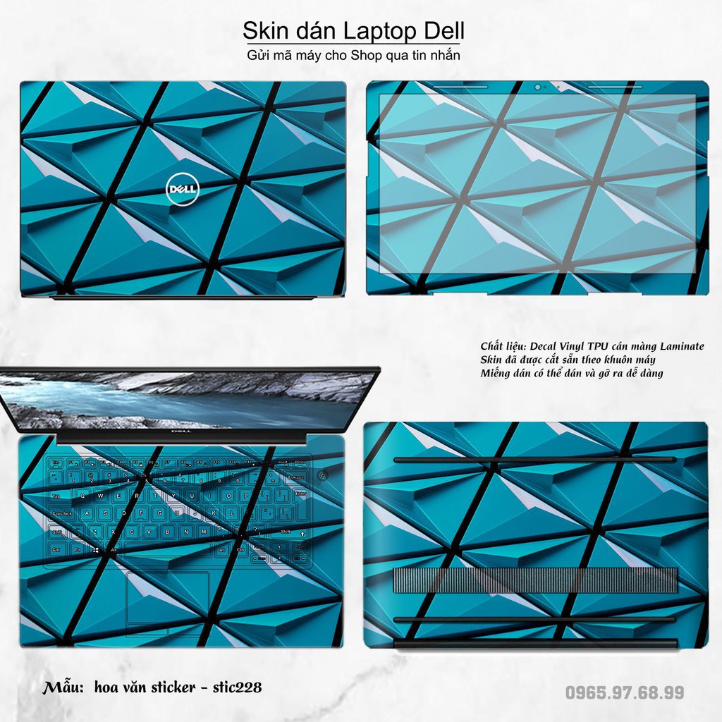 Skin dán Laptop Dell in hình Hoa văn sticker _nhiều mẫu 37