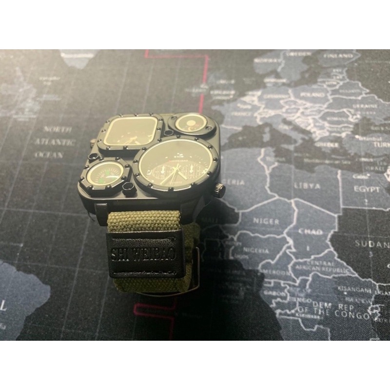Đồng Hồ Nam Shiweibao Thủy Quân Lục Chiến 2 Đồng hồ 2 Múi Giờ -1 La Bàn - 1 Nhiệt Kế | BigBuy360 - bigbuy360.vn