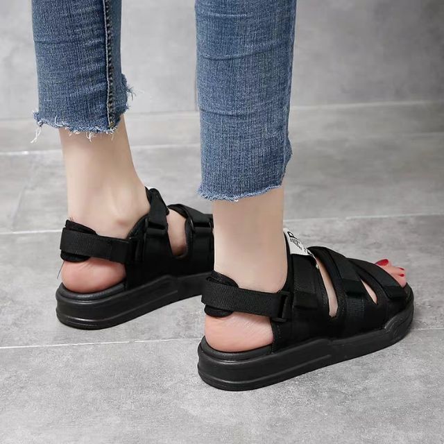 [ free ship 50k] Sandal 3 quai ngang nam nữ , sandal học sinh cực êm chân ( phom nhỏ đặt tăng lên 1 size )