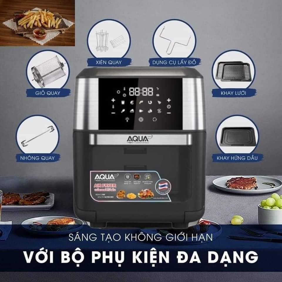 Nồi Chiên Không Dầu Điện Tử AQUA 12L Cao Cấp