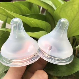 🍼𝑪𝑯𝑰́𝑵𝑯 𝑯𝑨̃𝑵𝑮🍼 hộp 2 núm ti cổ rộng spectra siêu mềm size s/m/l/ll loại mới