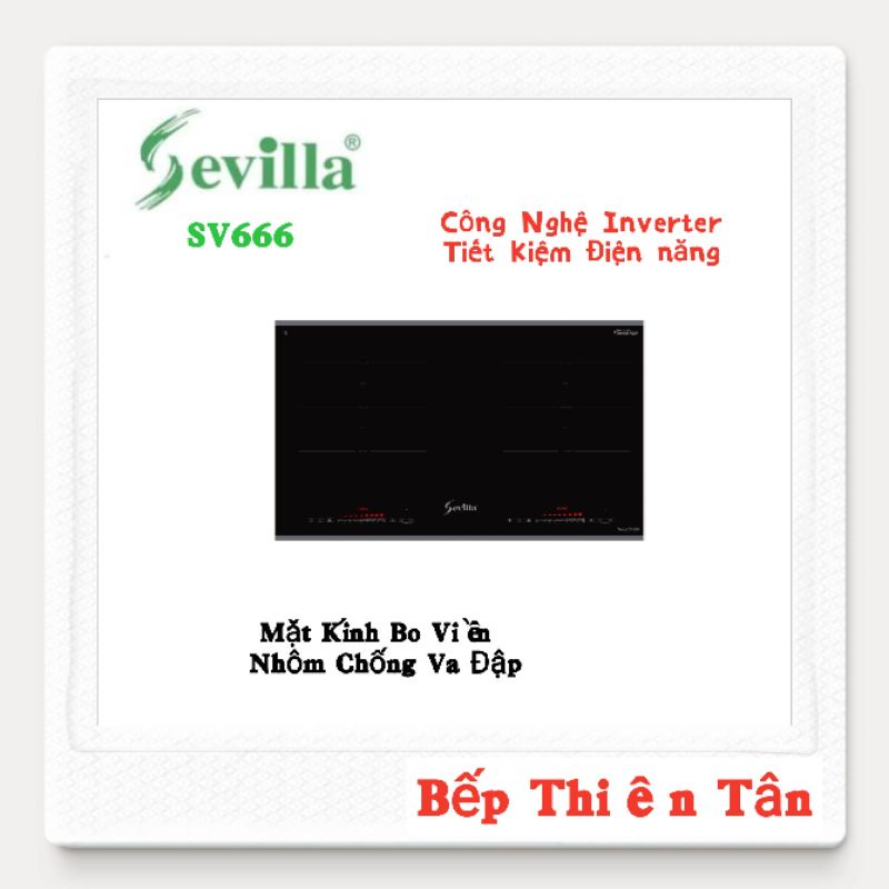 Bếp Từ Đôi Cao Cấp Inverter SEVILLA SV667
