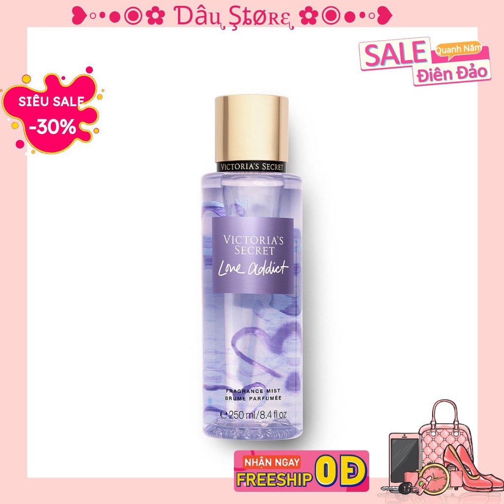 [Dâu Store] Xịt Thơm Body Victoria’s Secret Love Addict (30ml-50ml-100ml) [NeW] Chính hãng