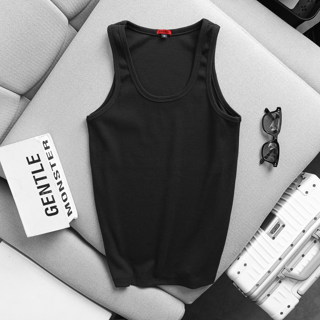 Áo Ba Lổ Thun Gân Form Slim Fit Thích Hợp Tập Gym