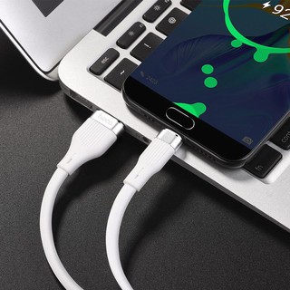 Cáp Micro USB Hoco U72 bọc Silicon chống đứt - Bảo hành 12 tháng