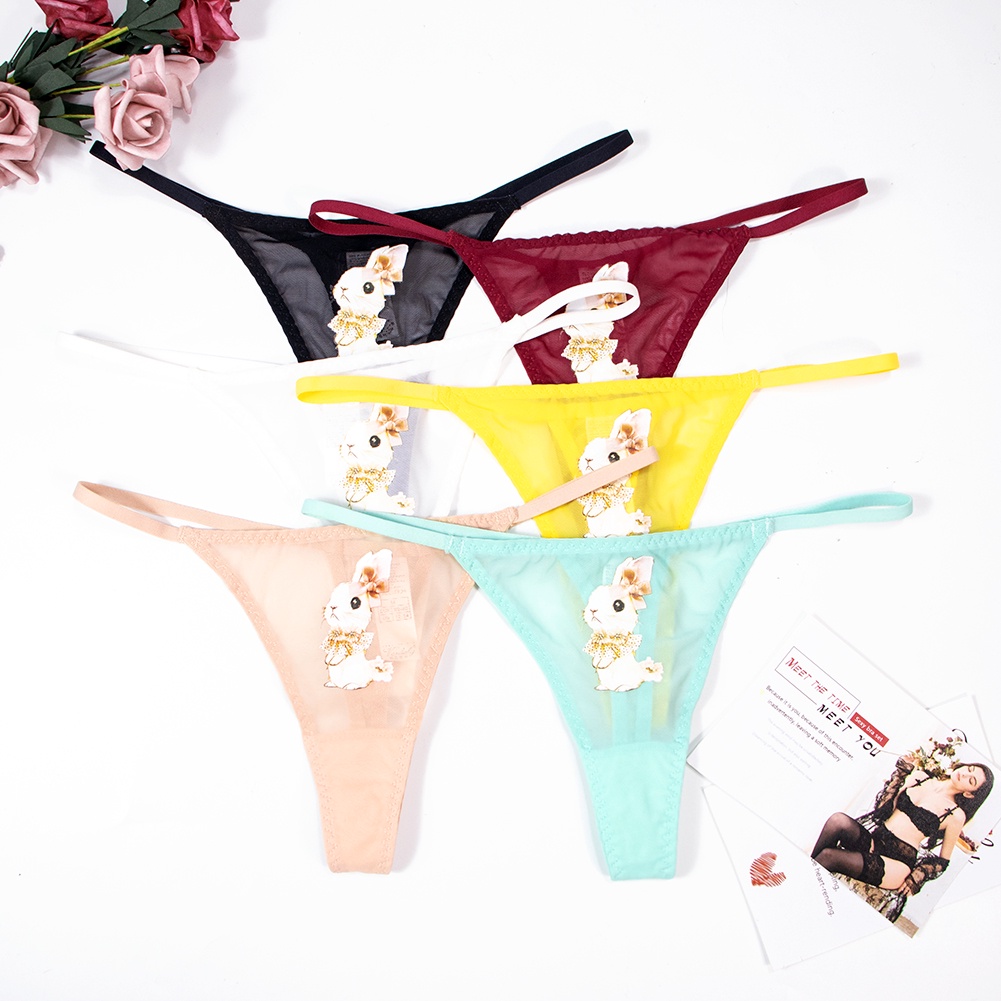 Quần lót Varsbaby N135 siêu mỏng nhẹ thoáng khí hình chú thỏ thời trang cho nữ