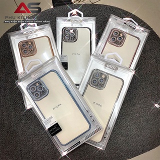 Ốp lưng iphone đính đá bảo vệ viền camera cao cấp