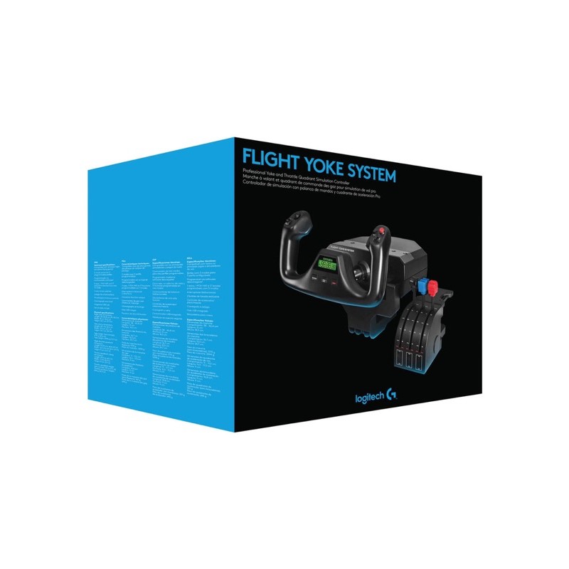 Cần lái máy bay Logitech Flight Yoke System | Cần lái + cần ga