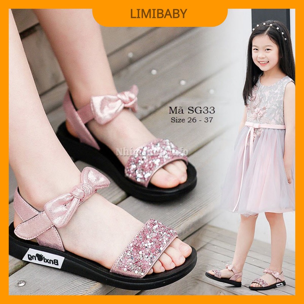 HOT TREND 2020 SANDAL BÉ GÁI 3 - 12 TUỔI MÀU HỒNG DA MỀM ĐÍNH NHŨ ĐIỆU ĐÀ VÀ DUYÊN DÁNG SG33 Kèm ảnh THỰC TẾ