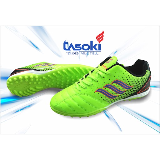Giày đá bóng nam Tasoki TK262 màu xanh chuối - Siêu nhẹ - sân cỏ nhân tạo