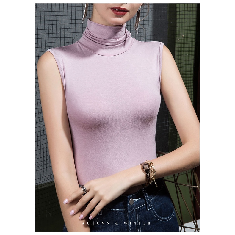 Áo sát nách cổ cao thời trang cho nữ | BigBuy360 - bigbuy360.vn