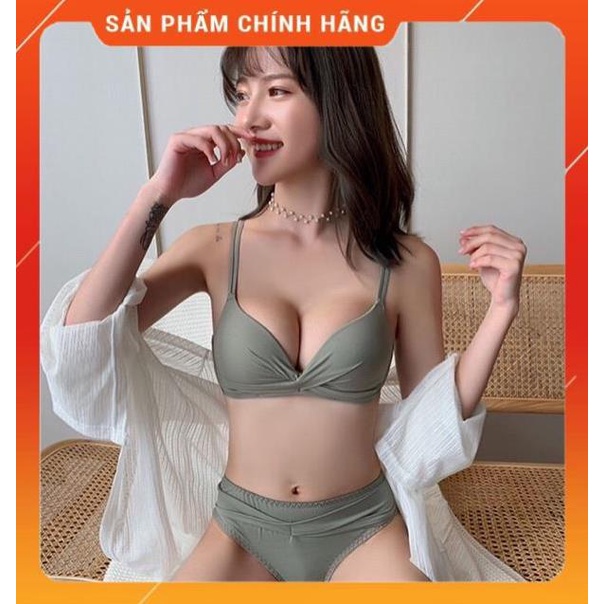 Bộ Đồ Lót Không Gọng Đẩy Ngực Siêu Hot 969